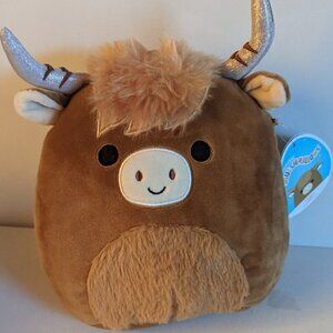 NWT 8" Calton Highland Cow Squishmallows Plush Stuffed Animal Ranch Farm Western